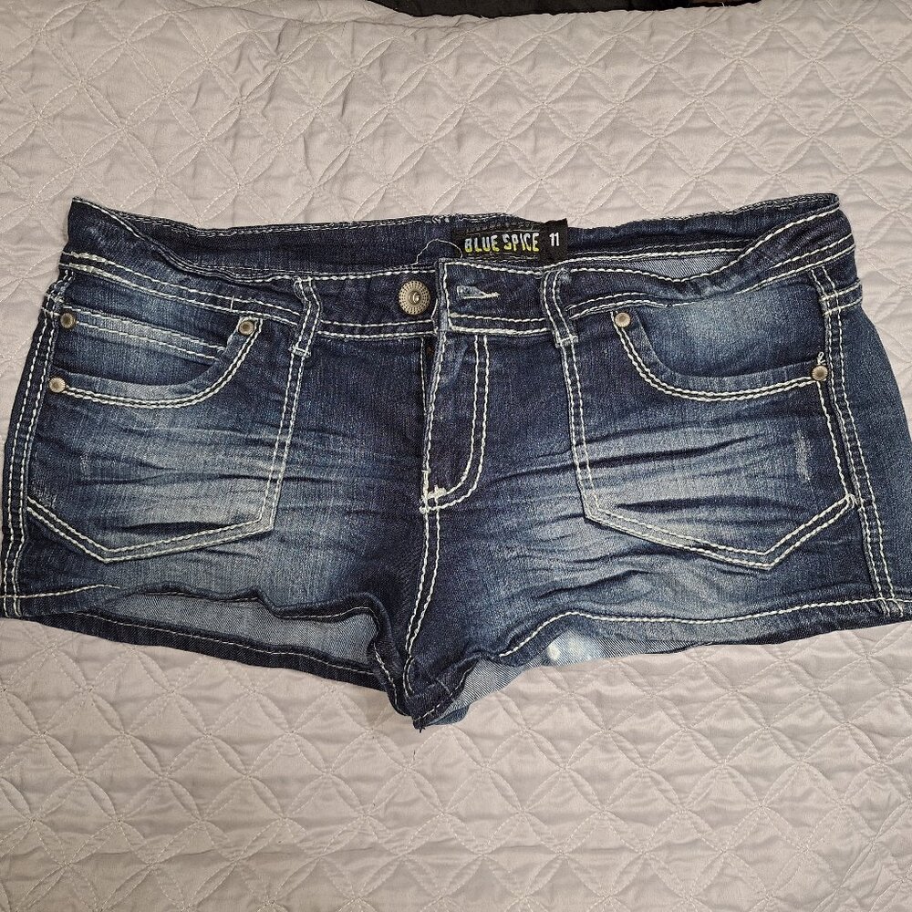 Blue Spice - Sexy Blue Jean Short Shorts